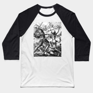 The Knight - the Dance of Death - Hans Holbein Baseball T-Shirt